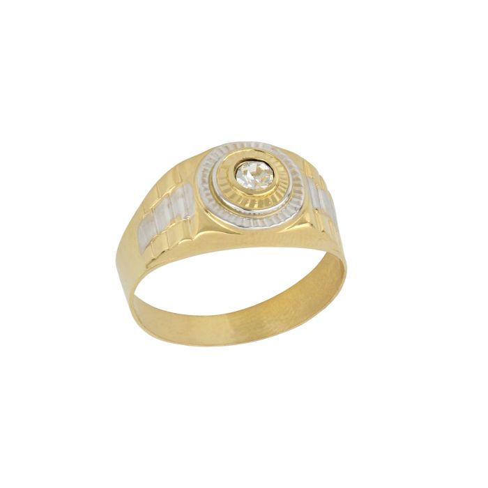 Anello Solitario Scatolato – Uomo