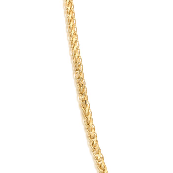 Bracciale Unisex Spighetta Quadrata Vuota – Oro Giallo 18kt