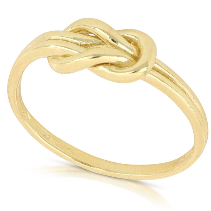 Anello Nodo Marinaio in Oro Giallo 18kt – Collezione A Filo