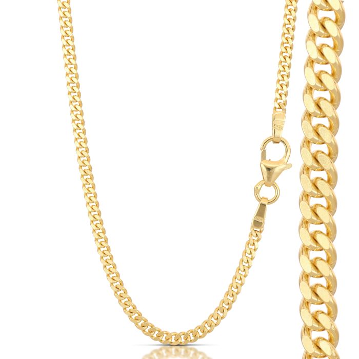 Catena Grumetta in Oro Bianco 18kt – 60 cm