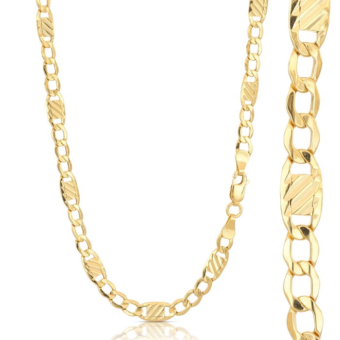 Catena Lingotto 3+1 in Oro 18kt – 60 cm
