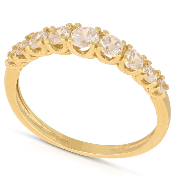 Anello Mezza Veretta in Oro Giallo 18kt – Collezione Matrimonio