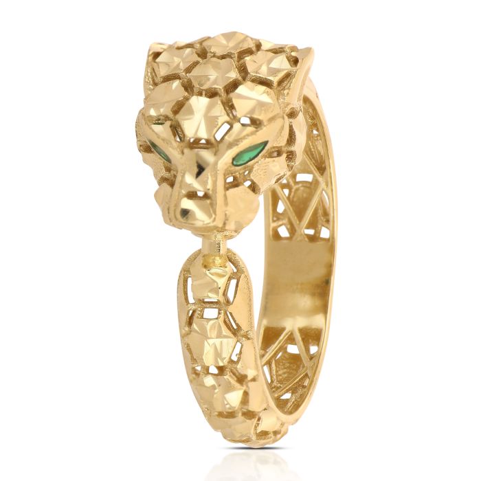 Anello Pantera in Oro Giallo 18kt – Collezione Animalier