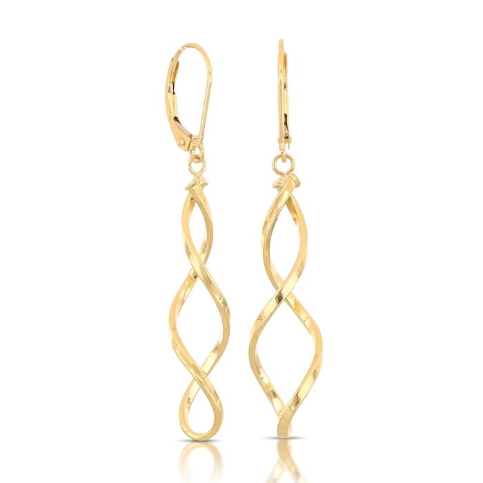 Orecchini Pendenti a Canna – Oro 18kt – Collezione Dreamland