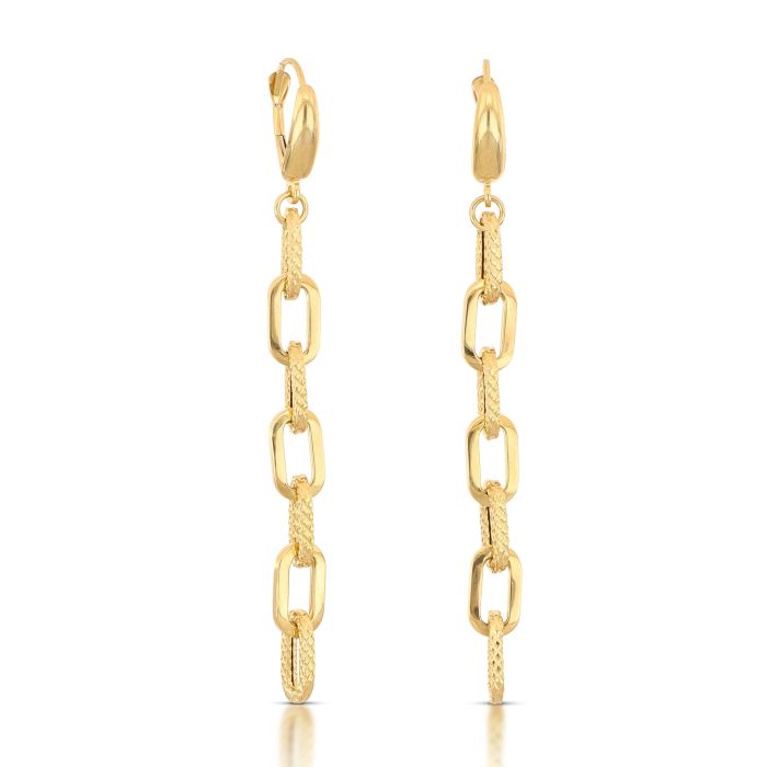 Orecchini Pendenti a Canna – Oro 18kt – Collezione Dreamland