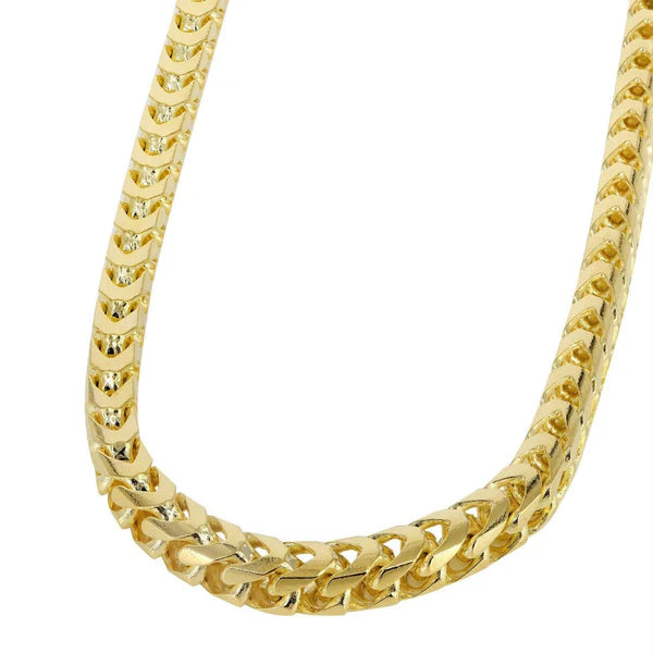 Collana Franco Oro 10K – 3 mm, Personalizzabile con Garanzia a Vita