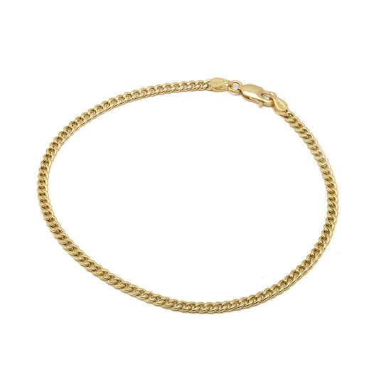 Bracciale Unisex – Oro Giallo 18kt, Maglia Groumettina Piatta