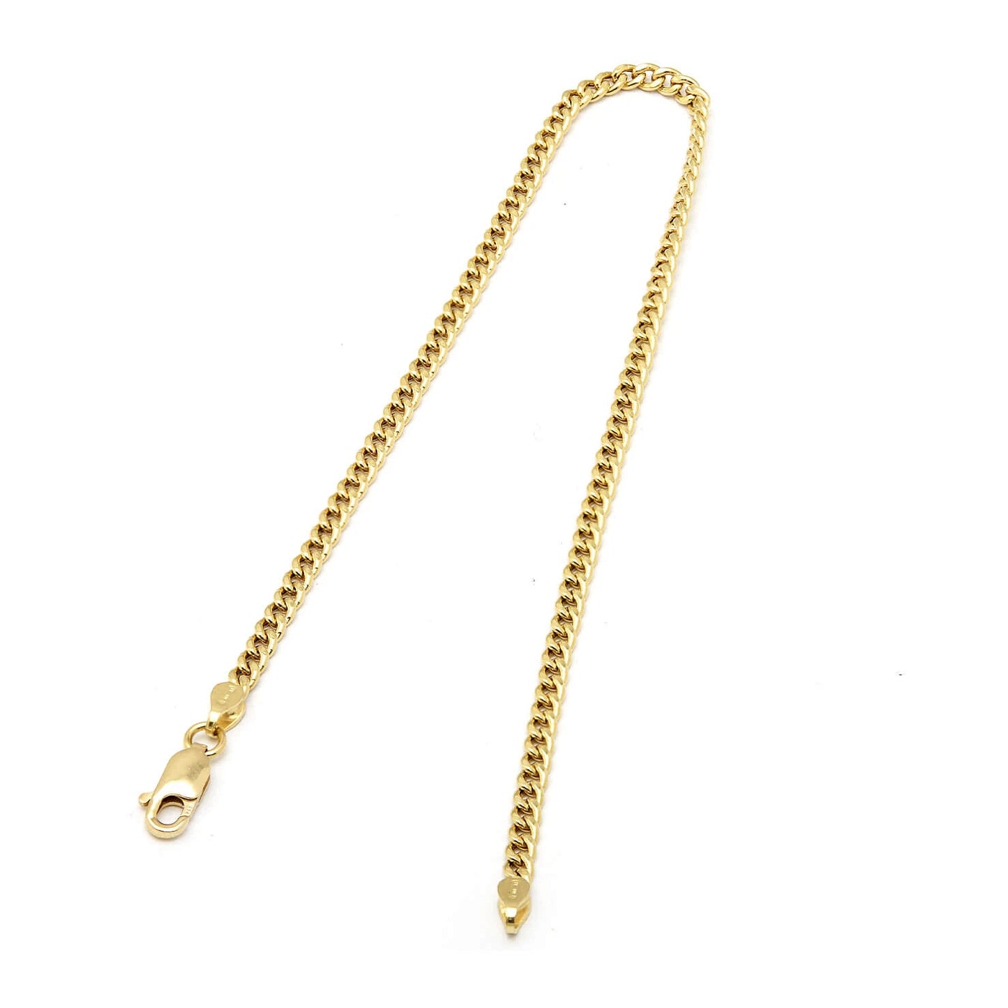 Bracciale Unisex – Oro Giallo 18kt, Maglia Groumettina Piatta