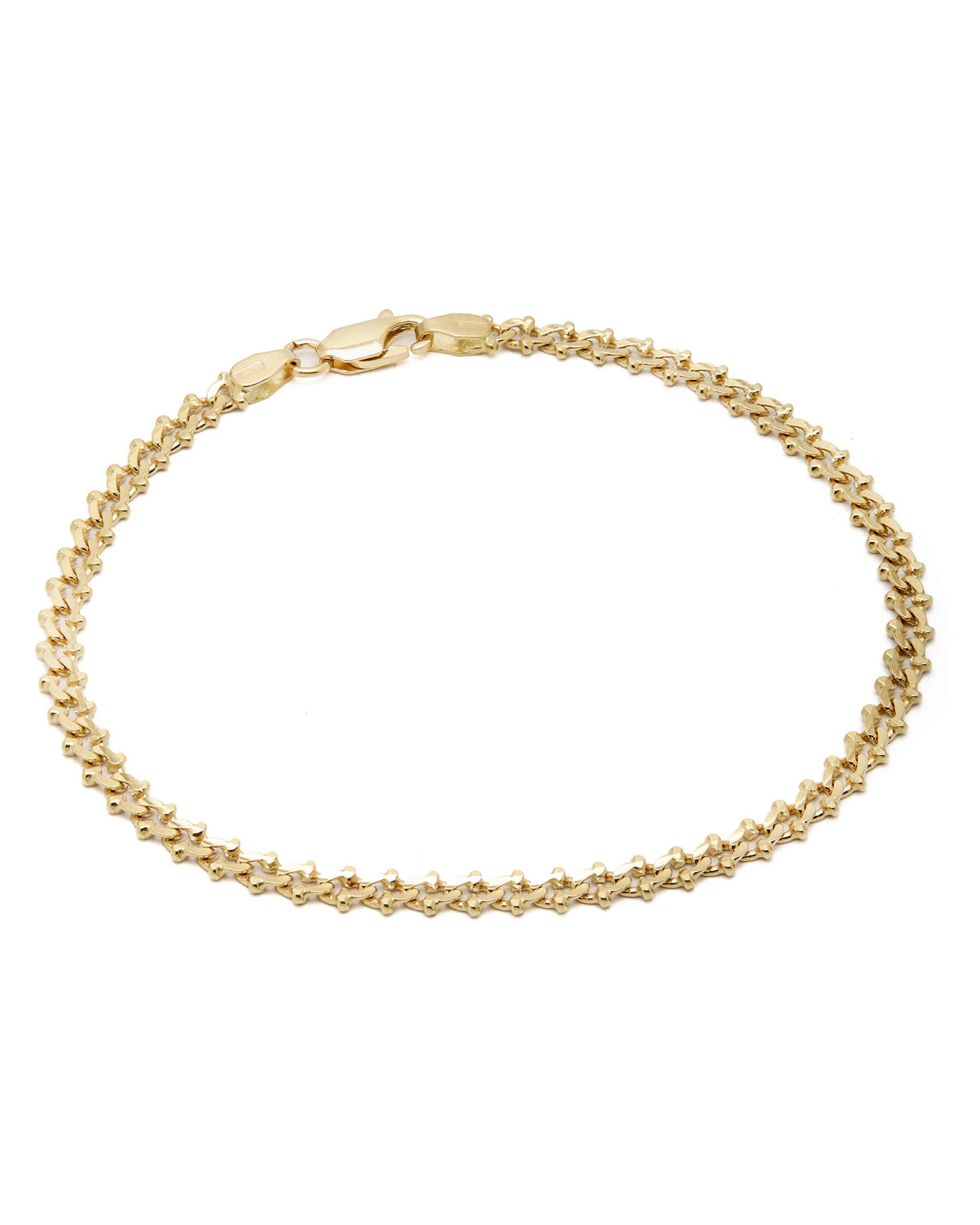 Bracciale Uomo/Donna – Oro Giallo 18kt, Maglia Doppia C