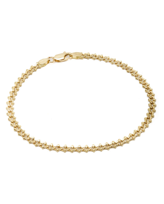 Bracciale Uomo/Donna – Oro Giallo 18kt, Maglia Doppia C