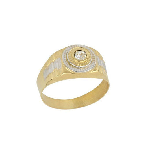 Anello Solitario Scatolato – Uomo