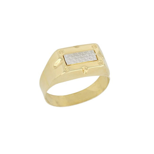 Anello Scatolato in Oro 18kt – Uomo