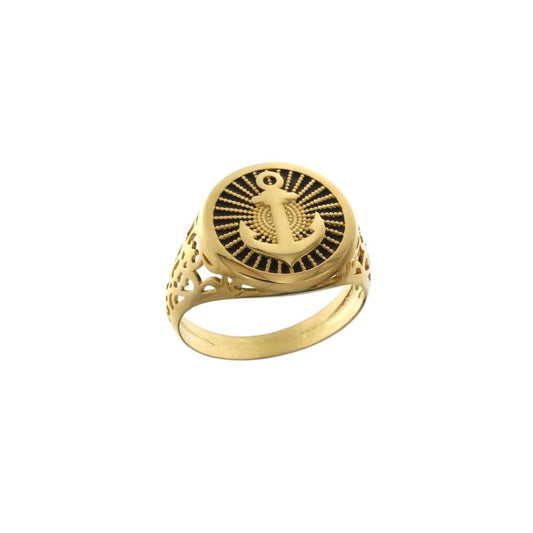 Anello Ancora a Scudo – Uomo