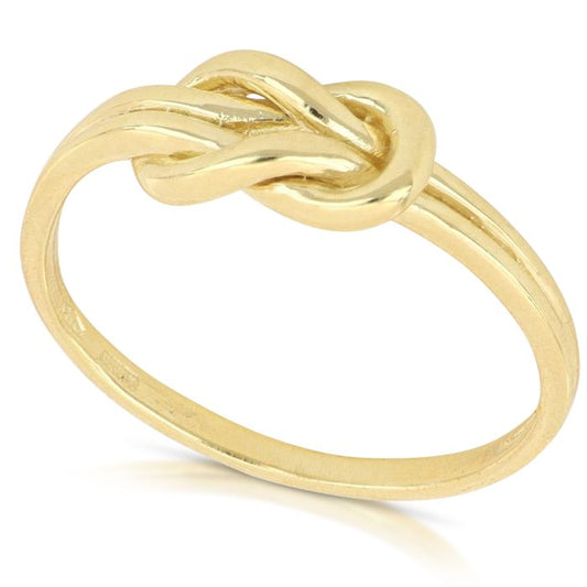 Anello Nodo Marinaio in Oro Giallo 18kt – Collezione A Filo
