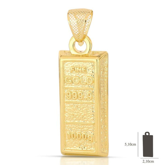 Pendente Lingotto – Oro 18kt – Collezione 3D