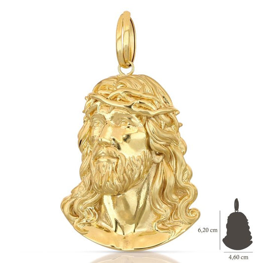 Pendente Testa di Cristo – Oro 18kt