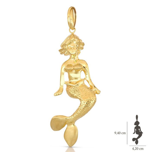 Pendente Sirena – Oro 18kt – Collezione 3D