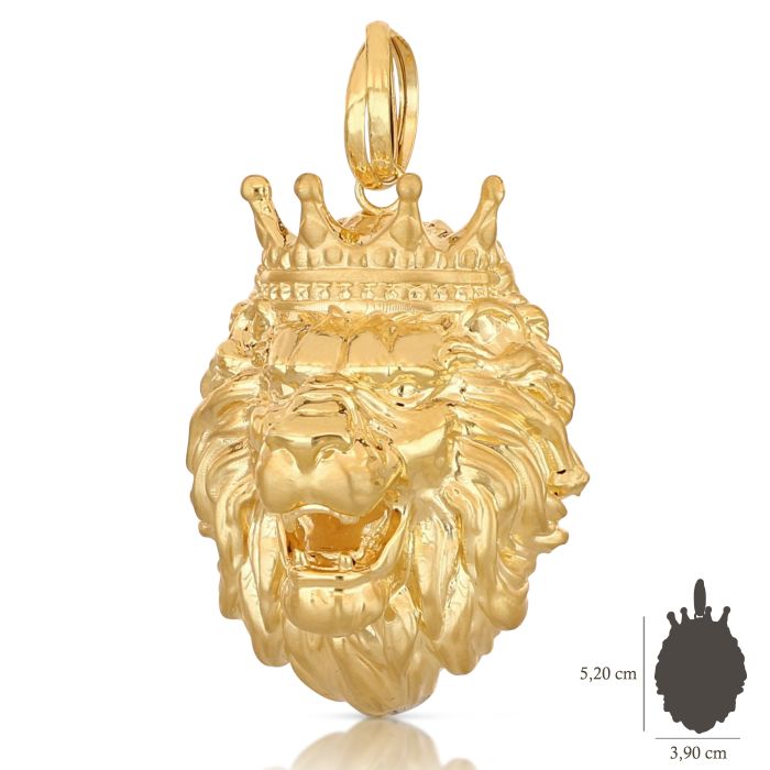 Pendente Re Leone – Oro 18kt – Collezione Petite