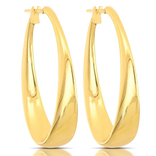Cerchio Tondo Curvilineo in Oro 18kt – Modello Fantasia