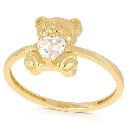 Anello Orsetto in Oro Giallo 18kt – Collezione Smart