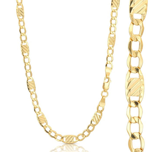 Catena Lingotto 3+1 in Oro 18kt – 60 cm
