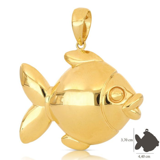 Pendente Pesce in Oro 18kt – Collezione Aqua