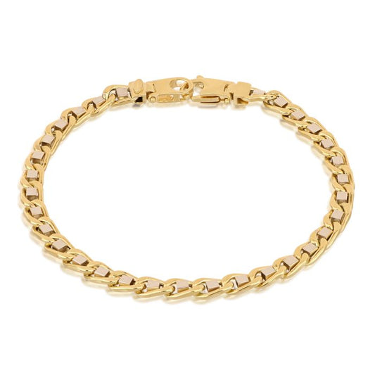 Bracciale Unisex Lingotto Vuoto – Oro Bicolore 18kt