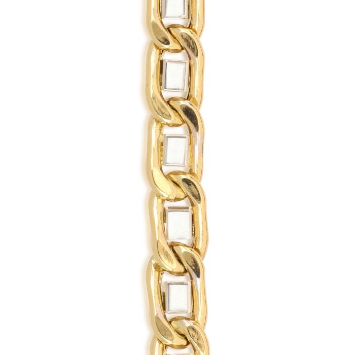 Bracciale Unisex Lingotto Vuoto – Oro Bicolore 18kt