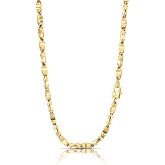 Catena Tubolare Vuota in Oro Giallo 18kt – Collezione Gioielli Veri