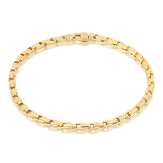Bracciale Uomo Tubolare “Castle” – Oro Giallo 18kt