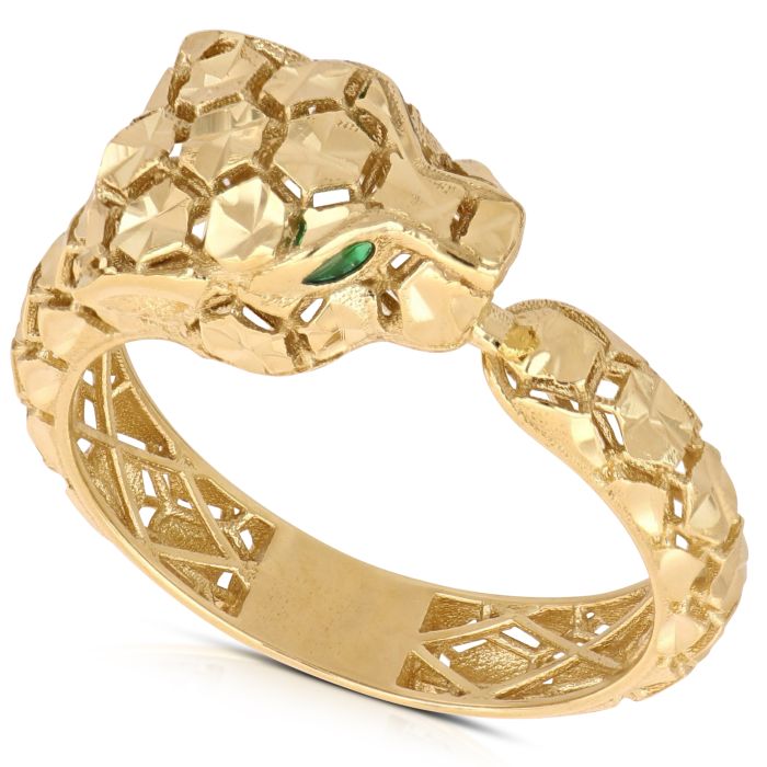 Anello Pantera in Oro Giallo 18kt – Collezione Animalier