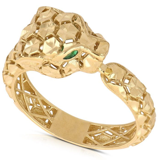 Anello Pantera in Oro Giallo 18kt – Collezione Animalier