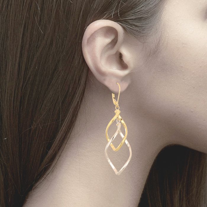 Orecchini Pendenti a Canna – Oro 18kt – Collezione Dreamland