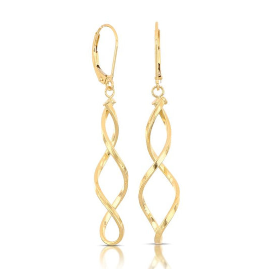 Orecchini Pendenti a Canna – Oro 18kt – Collezione Dreamland