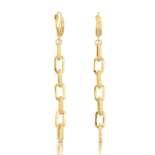 Orecchini Pendenti a Canna – Oro 18kt – Collezione Dreamland