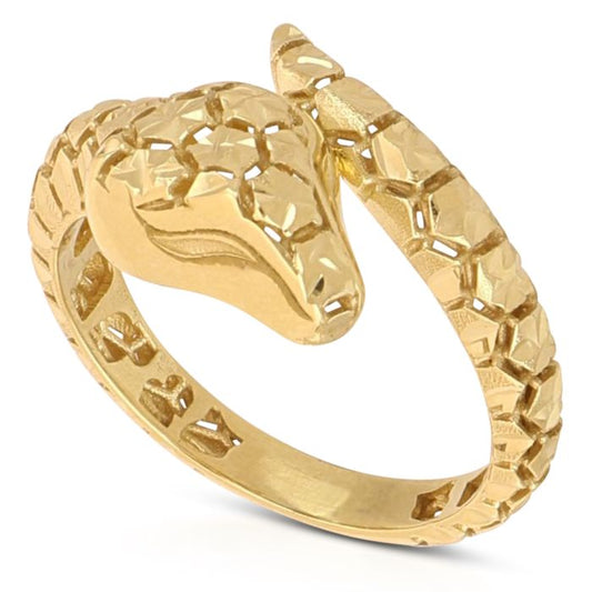 Anello Serpente in Oro Giallo 18kt – Collezione Animalier
