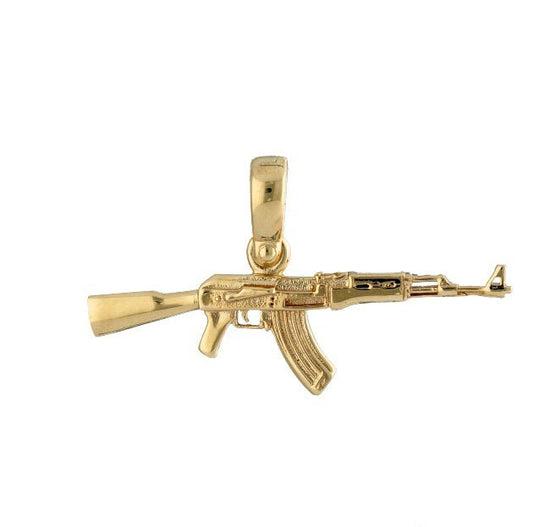 Simbolo di Potere – Ciondolo AK-47 in Oro Giallo 3,80 g
